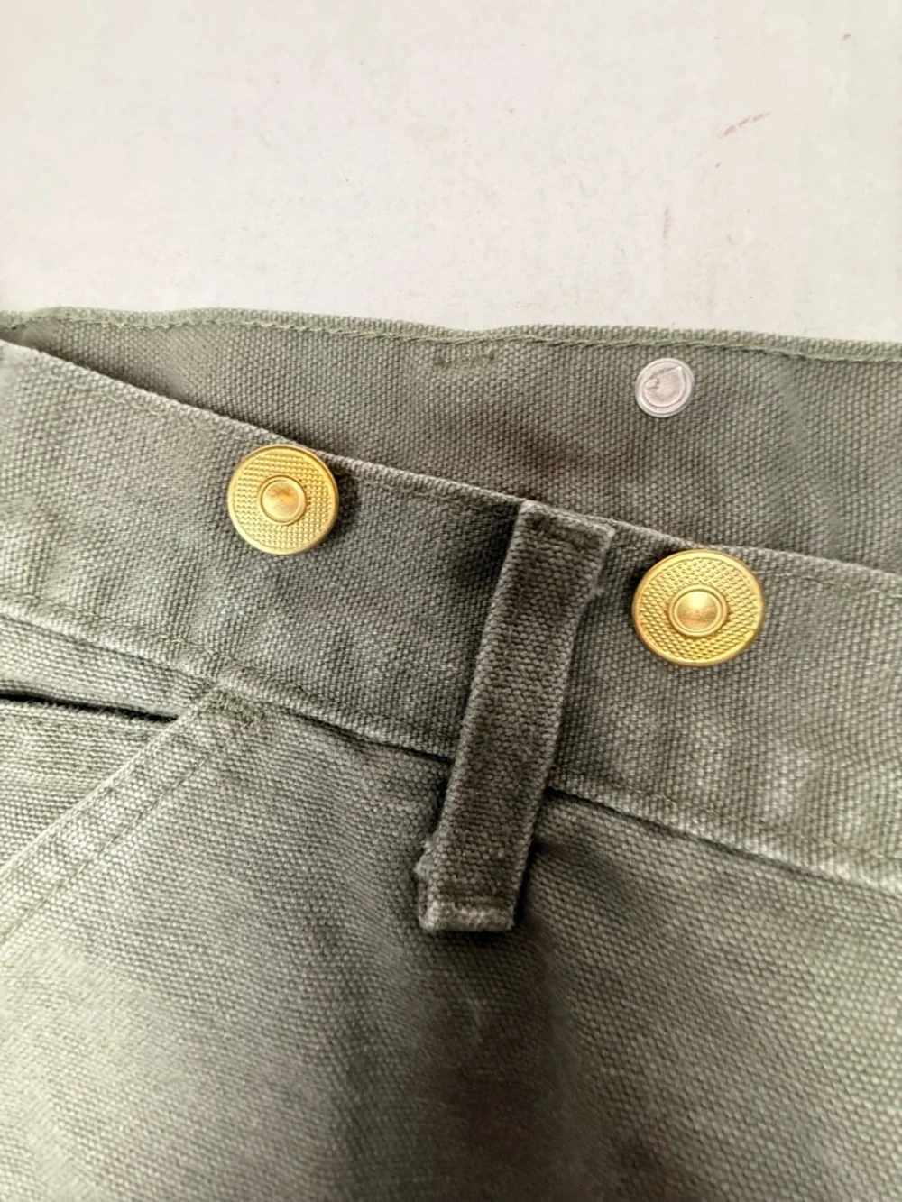 Carhartt B111 MOS Flannel Lined Pants Men 40x30 Green Duck Canvas Original Fit